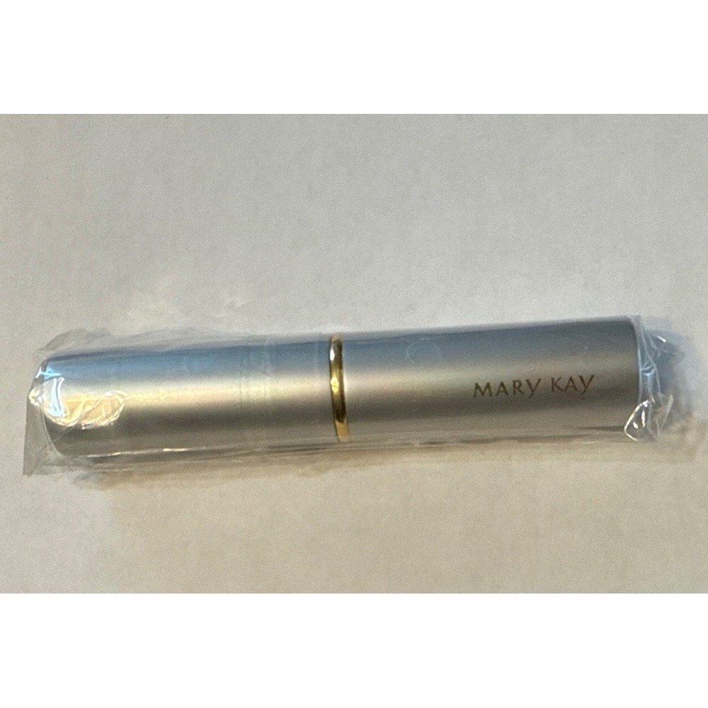 SEALED Mary Kay Retractable Silver & Gold Round Loose‎ Powder Makeup Brush RARE